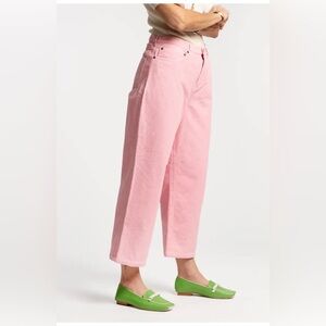 Frances Valentine Jane Cords Corduroy Barrel Wide leg Sz 2 Pink
